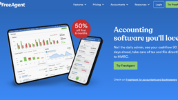 Accountancy software homepage